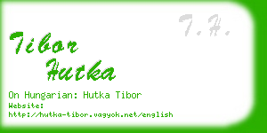 tibor hutka business card